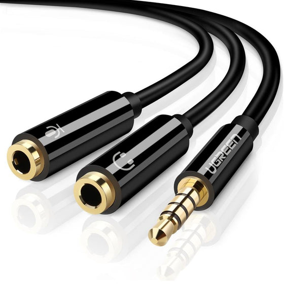 Headphone Splitter Cable with Mic