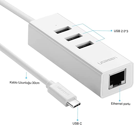 Ugreen USB 2.0 Type-C Combo 20792 - White