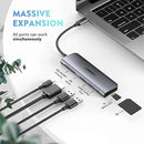UGREEN USB C Hub 6 in 1 Dongle to HDMI 4K 2 USB 3.0 Ports SD TF Card Reader 100W PD Charging Adapter Dock Station for MacBook Pro Air (70411)