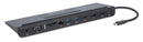 USB-C 11-in-1 Triple-Monitor Converter USB-C Docking Station with MST Manhatten - 153478