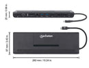 USB-C 11-in-1 Triple-Monitor Converter USB-C Docking Station with MST Manhatten - 153478
