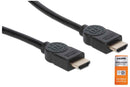 Certified Premium High Speed HDMI Cable with Ethernet - 4K@60Hz UHD, HEC, ARC, 3D, 18 Gbps Bandwidth, HDMI Male to Male, Shielded, 3 m (10 ft.), Black