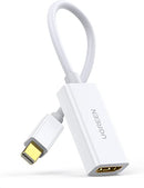 UGREEN Mini DisplayPort to HDMI Adapter Mini DP Male to HDMI Female Thunderbolt 2.0 to HDMI Adapter Suitable for Apple MacBook Pro MacBook Air Microsoft Surface Pro 4 Pro 3 Google Chromebook White