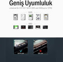 UGREEN External Hard Drive Enclosure for 3.5 2.5 Inch SATA Drives, Tool-Free USB 3.0 to SATA SSD HDD Enclosure with 12V Power Adapter, Laptop Computer Hard Drive Case Support UASP