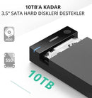 UGREEN External Hard Drive Enclosure for 3.5 2.5 Inch SATA Drives, Tool-Free USB 3.0 to SATA SSD HDD Enclosure with 12V Power Adapter, Laptop Computer Hard Drive Case Support UASP