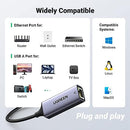 UGREEN USB 3.0 to Ethernet Adapter Gigabit Network Adapter Compatible with Nintendo Switch, Windows, MacOS, Linux, and More