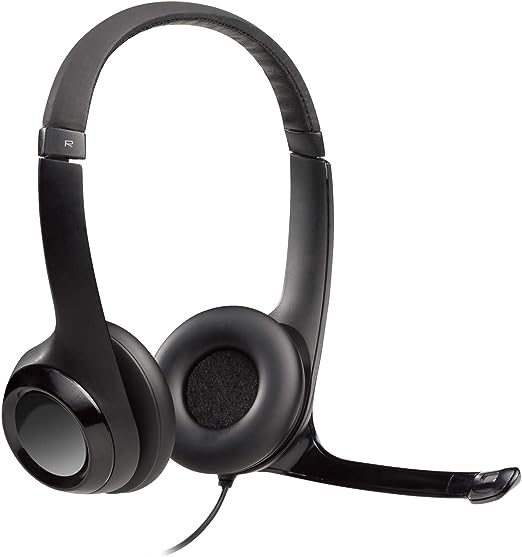 Logitech H390 USB Computer Headset with Enhanced Digital Audio and Inline Controls - Black