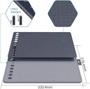 HUION Drawing Tablet HS611 Digital Graphics Drawing Pen Tablet with a Media Bar and PW500 8192 Pressure Sensitivity (SPACE Grey)