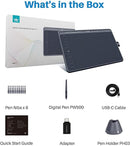 HUION Drawing Tablet HS611 Digital Graphics Drawing Pen Tablet with a Media Bar and PW500 8192 Pressure Sensitivity (SPACE Grey)