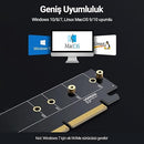 UGREEN NVMe PCIe Adapter, M.2 SSD to PCIe 4.0 X16/X8/X4 Card with Heat Sink, M.2 PCIe Adapter for M-Key and M&B-Key NVMe SSD 2280/2260/2242/2230