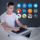 HUION Drawing Tablet HS611 Digital Graphics Drawing Pen Tablet with a Media Bar and PW500 8192 Pressure Sensitivity (SPACE Grey)