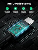 UGREEN Thunderbolt 4 Cable, 2.6FT USB-C to USB-C Cable with 100W Fast Charging and 8K Video, Compatible with Thunderbolt 3, USB4 and USB-C, MacBook, eGpu, USB-C Docking Stations 40Gbps 0.8m Cable