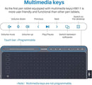 HUION Drawing Tablet HS611 Digital Graphics Drawing Pen Tablet with a Media Bar and PW500 8192 Pressure Sensitivity (SPACE Grey)