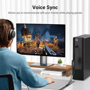 UGREEN USB to Audio Jack Sound Card Adapter with Dual TRS 3-Pole Headphone and Microphone USB to Aux 3.5mm External Audio Converter for Windows Mac Linux PC Laptops Desktops PS5 Headsets Black