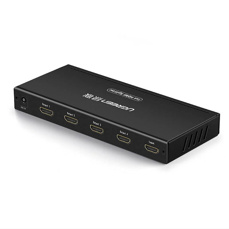 UGREEN 1x4 HDMI Amplifier 4K- 2K @30HZ Splitter Black