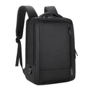 MEINAILI 1805 15.6-inch Nylon Business Travel Backpack Laptop Bag With USB Port - Black