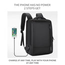 MEINAILI 1805 15.6-inch Nylon Business Travel Backpack Laptop Bag With USB Port - Black