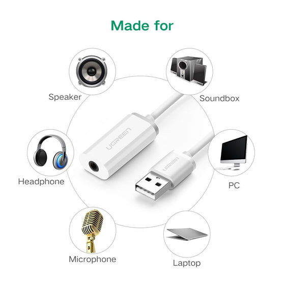 USB Sound Card with 3.5mm Jack