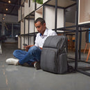 CoolBell Large Capacity Laptop Backpack night line reflective 17.3-Inch CB-8105