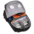 MEINAILI 1809 Nylon Business Waterproof Laptop Backpack Built-In USB Port Headphone Jack - Black