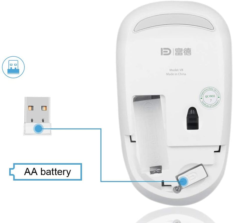 V8 Wireless Mouse Battery Included - Aspire