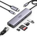 Ugreen USB C to HDMI Ethernet Adapter 7-in-1 Multiport Adapter, 4K@60Hz HDMI to USB C, 100W PD, SD/TF Card Reader, 2 USB 3.0 Ports, MacBook Docking Station Compatible with Mac M1, M2, iPad, Steam Deck