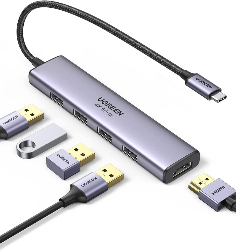  USB C HUB, USB C Adapter 11 in 1 Dongle with 4K HDMI