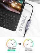 UGREEN USB C to Ethernet Adapter Gigabit Type C to RJ45 Wired Network Thunderbolt 3 LAN Adaptor Compatible with MacBook, Surface Pro, iPad Pro 2021, Switch, PS5,XPS15/13, Galaxy Tabs