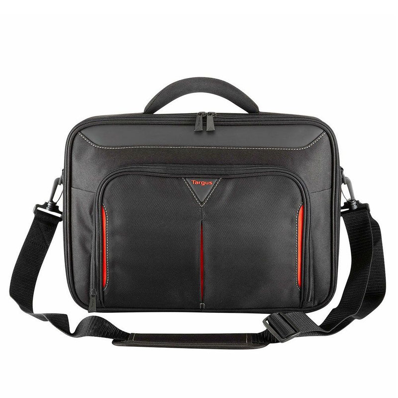 Classic+ 15-15.6" Clamshell Laptop Bag - Black/Red