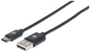 Hi-Speed USB C Device Cable USB 2.0, Type-A Male to Type-C Male, 480 Mbps, 3 m (10 ft.), Black