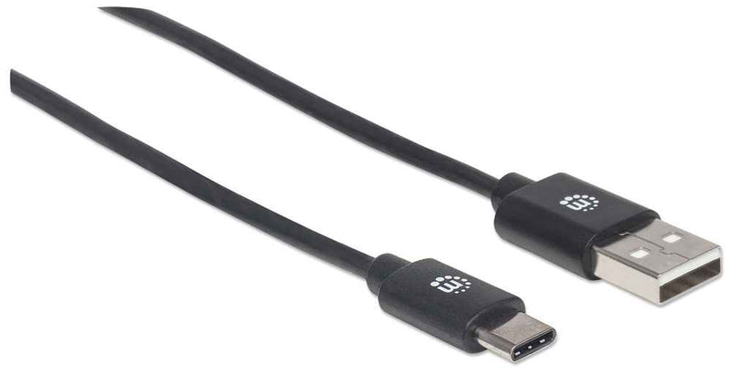 Hi-Speed USB C Device Cable USB 2.0, Type-A Male to Type-C Male, 480 Mbps, 3 m (10 ft.), Black