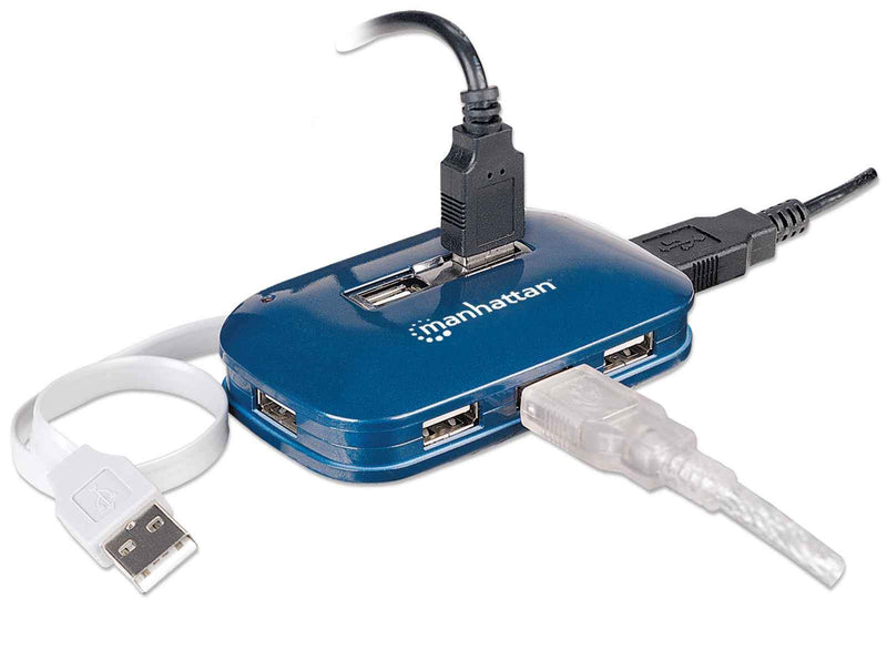 Manhattan Hi-Speed USB 2.0 Ultra Hub 7 Ports, Dual Power, Multiple